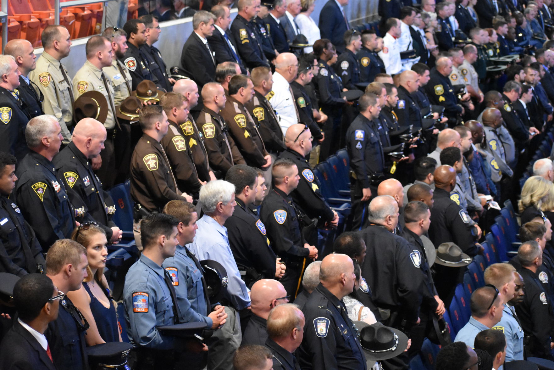Funeral service for officer William Buechner